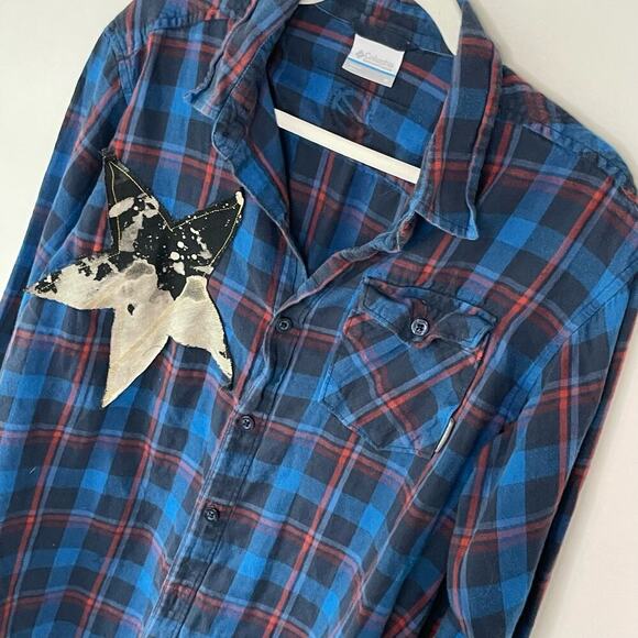 Madam Posy Upcycled Womens Flannel Shirt Medium - Picture 1 of 10